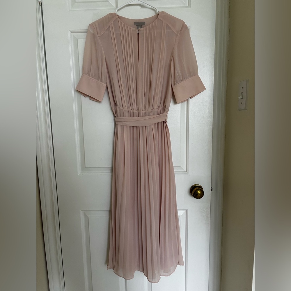 H&M Blush Pink Midi Dress